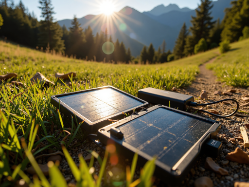 柔性太阳能板弯曲状态展示，轻薄黑色材质，可弯曲贴合曲面，户外阳光环境下